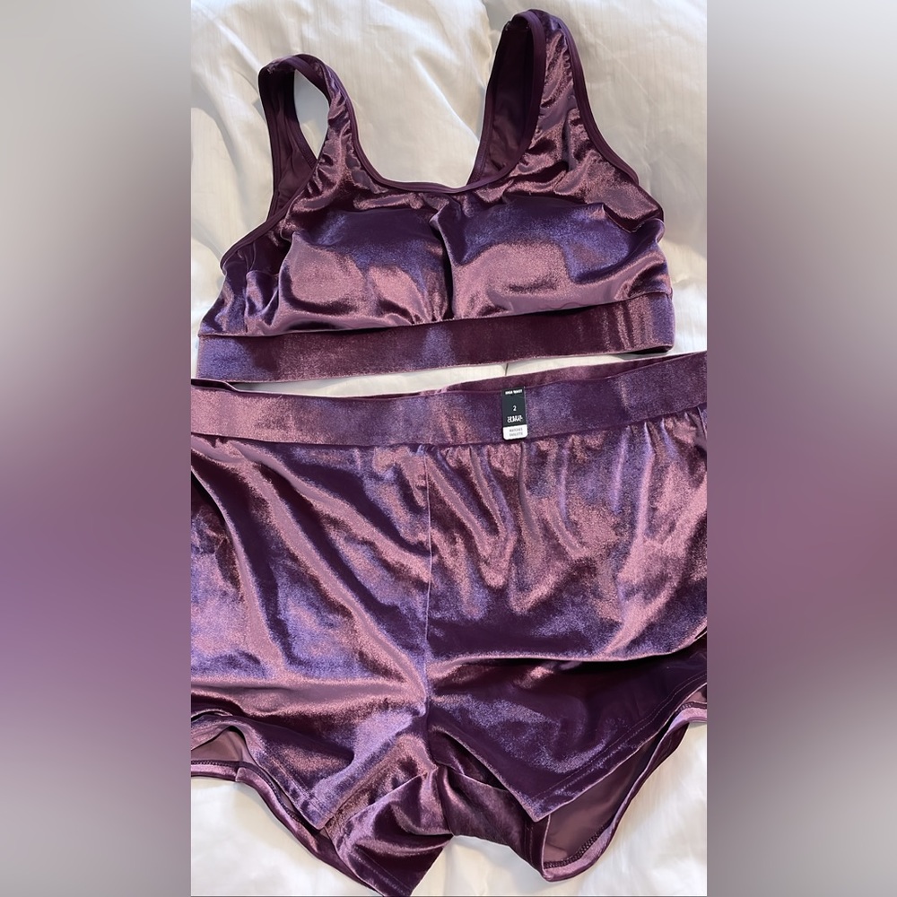 Torrid Velour bralette/short set!